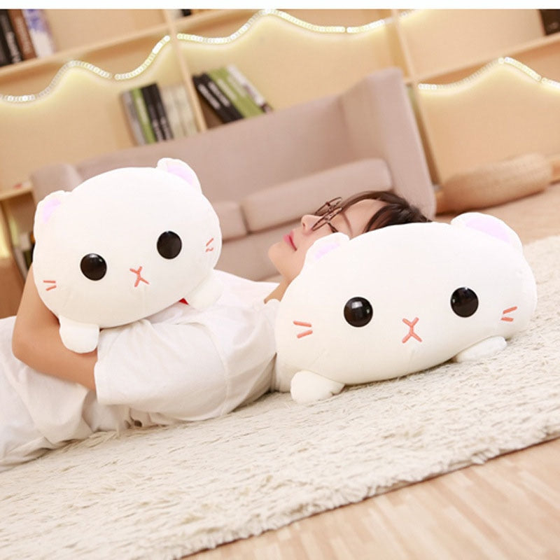 Round-eyed Kitty Plush (2 SIZES) - Subtle Asian Treats