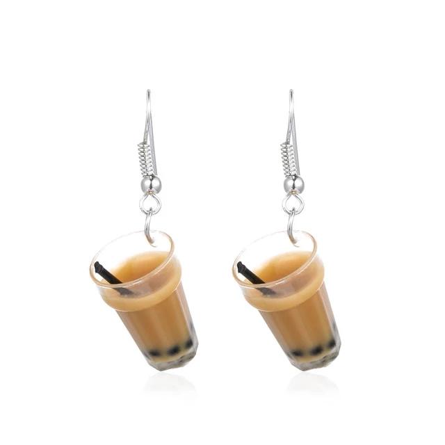 Glass of Milk Tea Earrings - Subtle Asian Treats