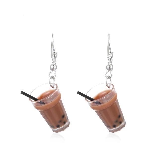 Glass of Milk Tea Earrings - Subtle Asian Treats